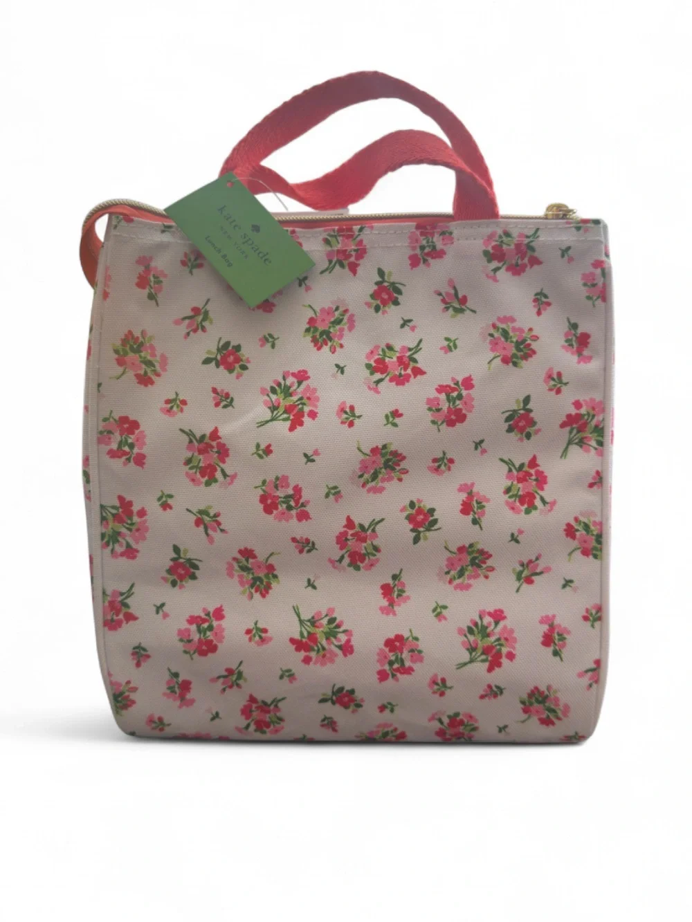 Kate Spade Pink Floral Print Insulated Lunch Tote Bag (NWT)